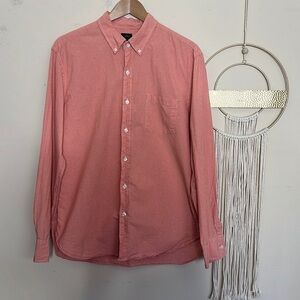 J.crew • mens micro plaid button down shirt